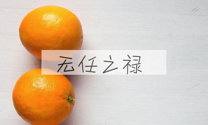 成语无任之禄是什么意思？