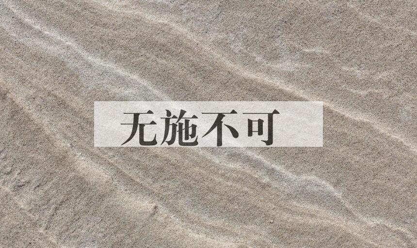 成语无施不可是什么意思？