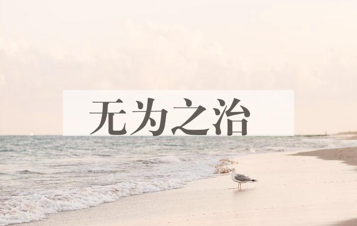 成语无为之治是什么意思？
