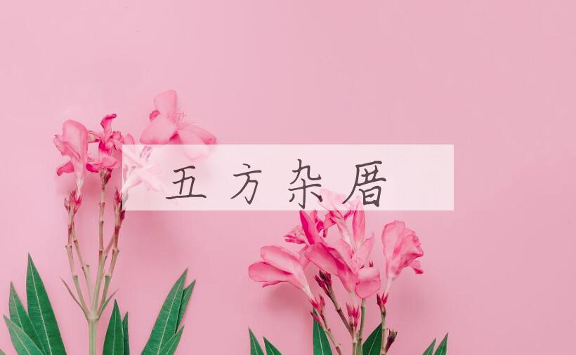 成语五方杂厝是什么意思？