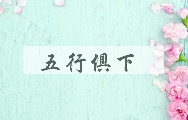 成语五行俱下是什么意思？