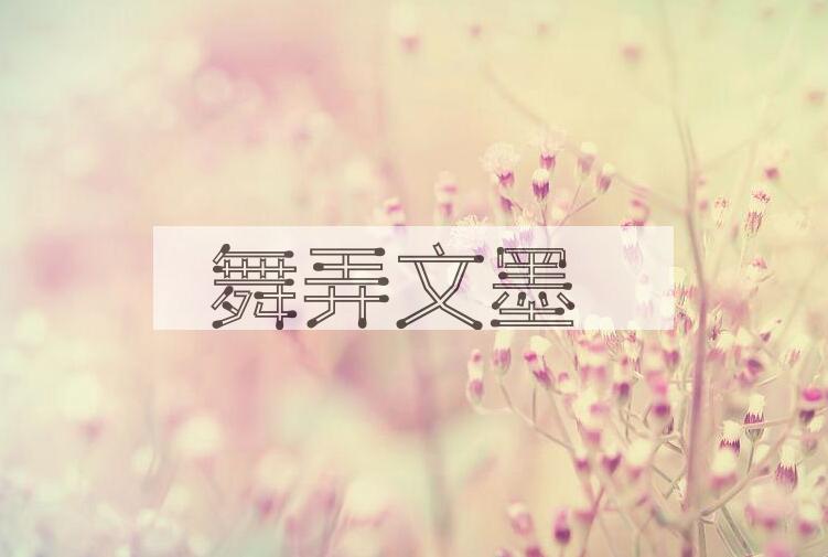 成语舞弄文墨是什么意思？