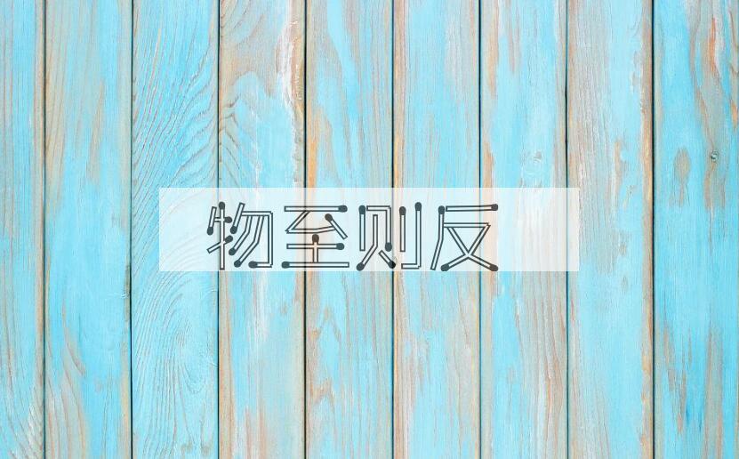 成语物至则反是什么意思？