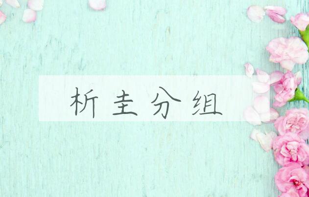 成语析圭分组是什么意思？