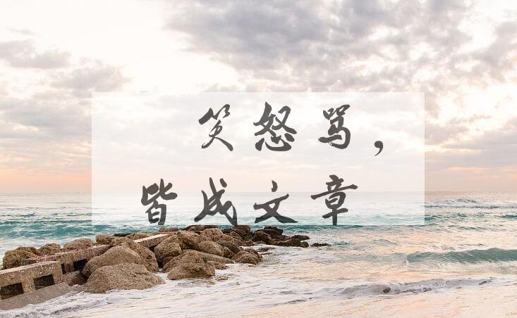 成语嬉笑怒骂，皆成文章是什么意思？