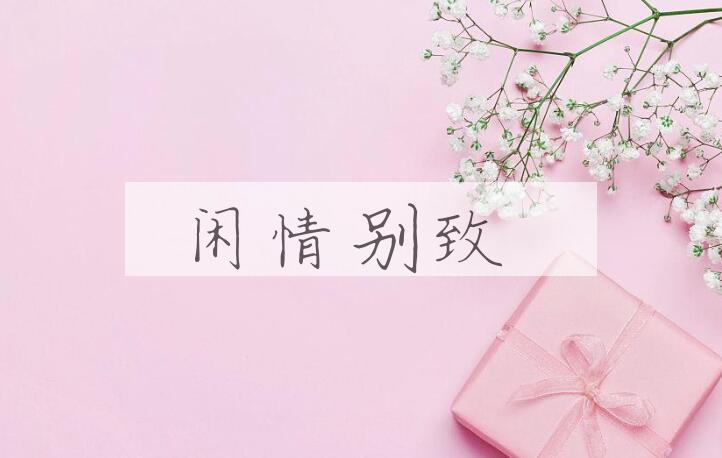 成语闲情别致是什么意思？