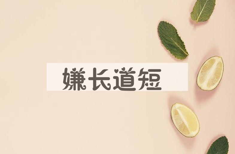 成语嫌长道短是什么意思？