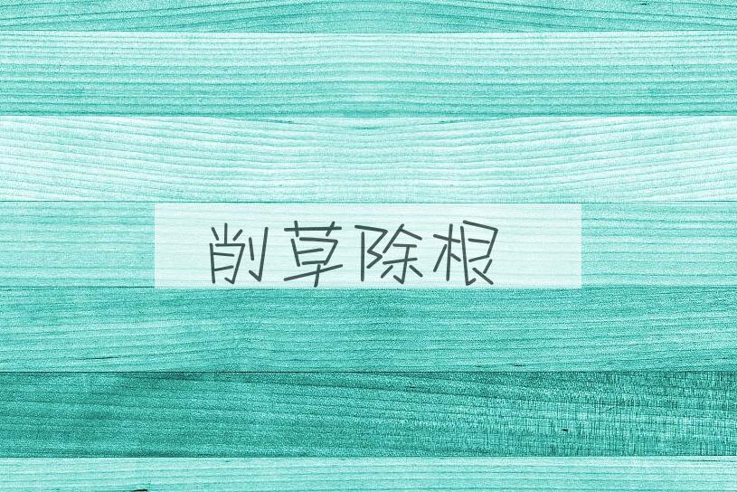 成语削草除根是什么意思？