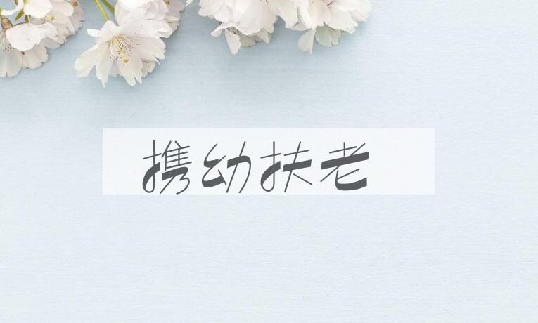 成语携幼扶老是什么意思？