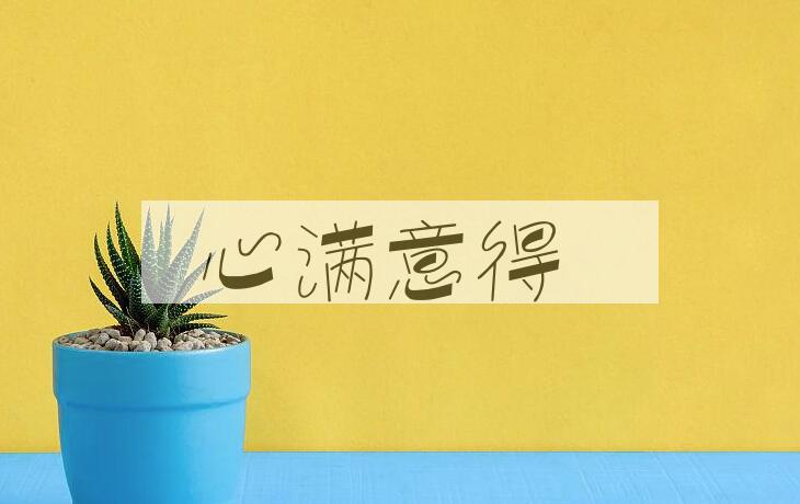 成语心满意得是什么意思？