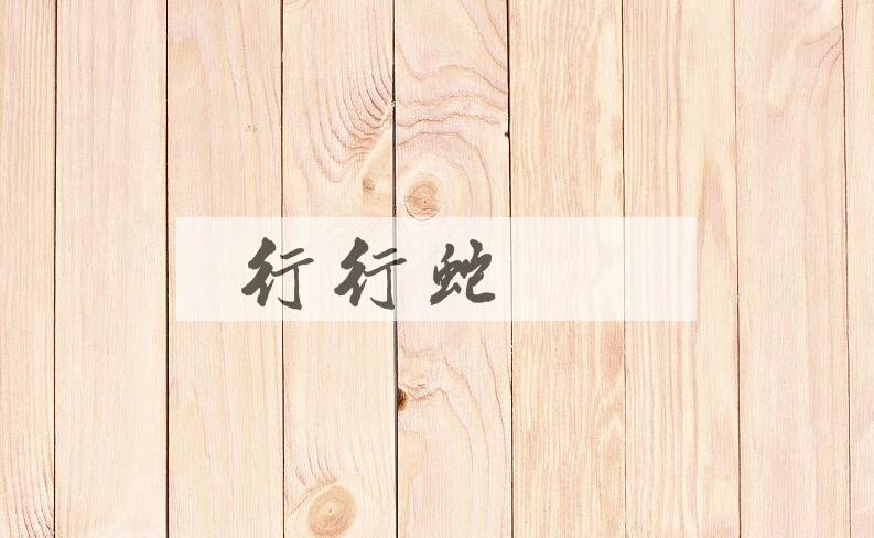成语行行蛇蚓是什么意思？