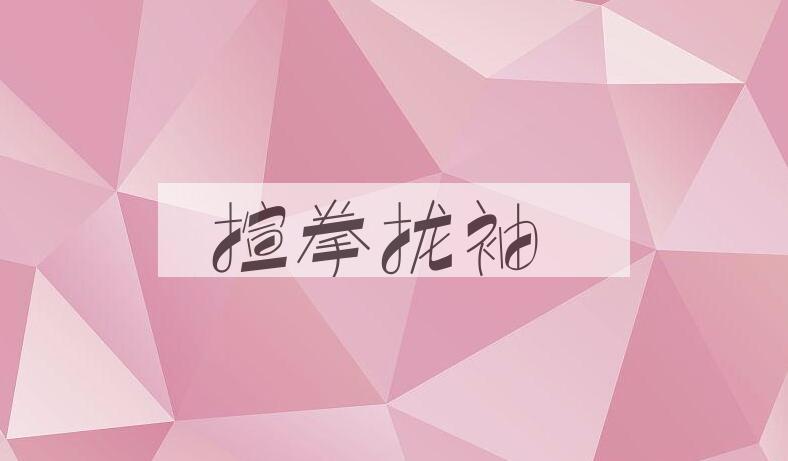 成语揎拳拢袖是什么意思？