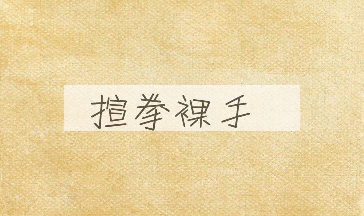 成语揎拳裸手是什么意思？