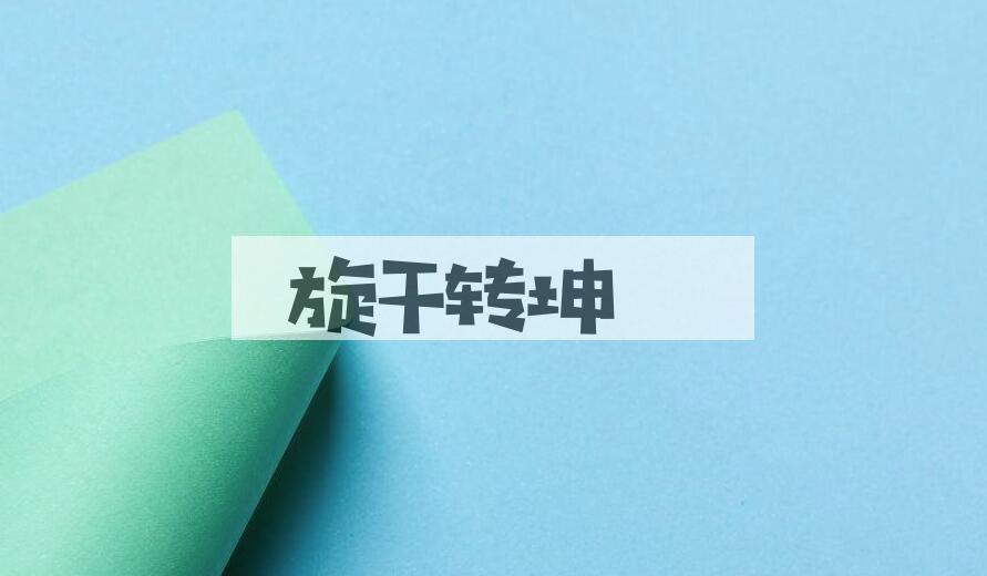 成语旋干转坤是什么意思？