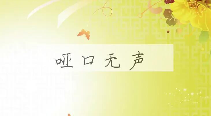 成语哑口无声是什么意思？