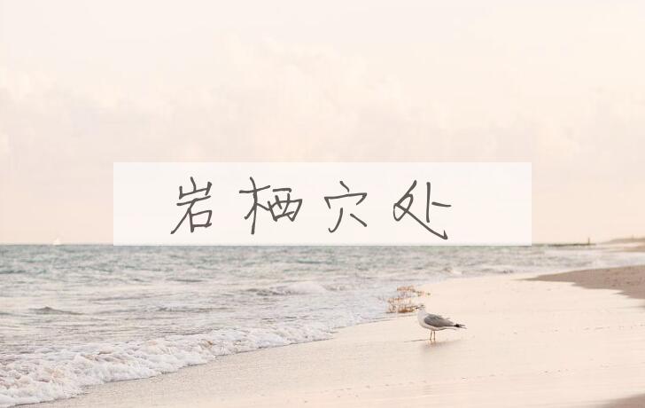成语岩栖穴处是什么意思？