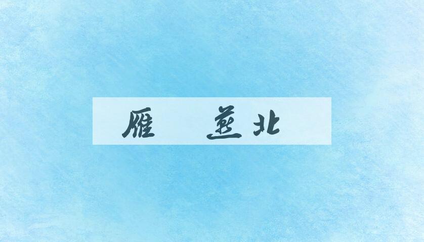 成语雁南燕北是什么意思？