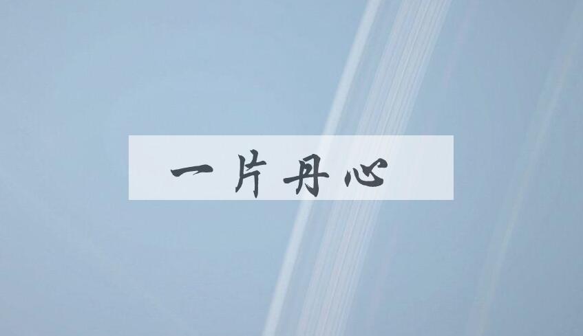 成语一片丹心是什么意思？