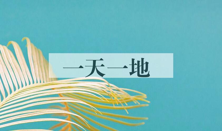 成语一天一地是什么意思？