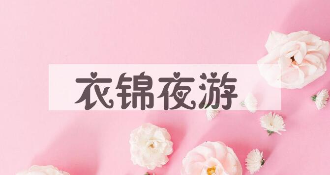 成语衣锦夜游是什么意思？