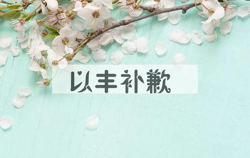 成语以丰补歉是什么意思？