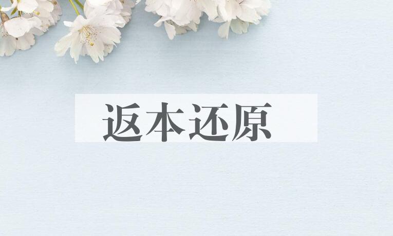 成语返本还原是什么意思？