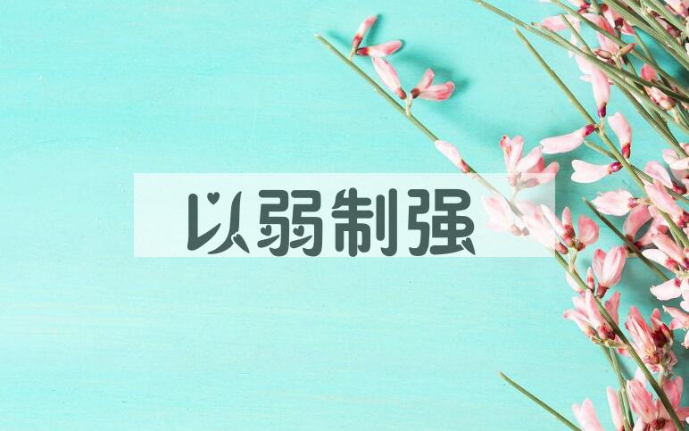 成语以弱制强是什么意思？