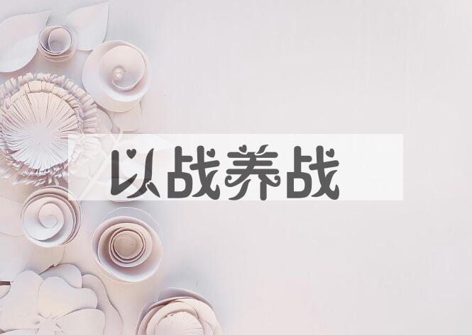 成语以战养战是什么意思？