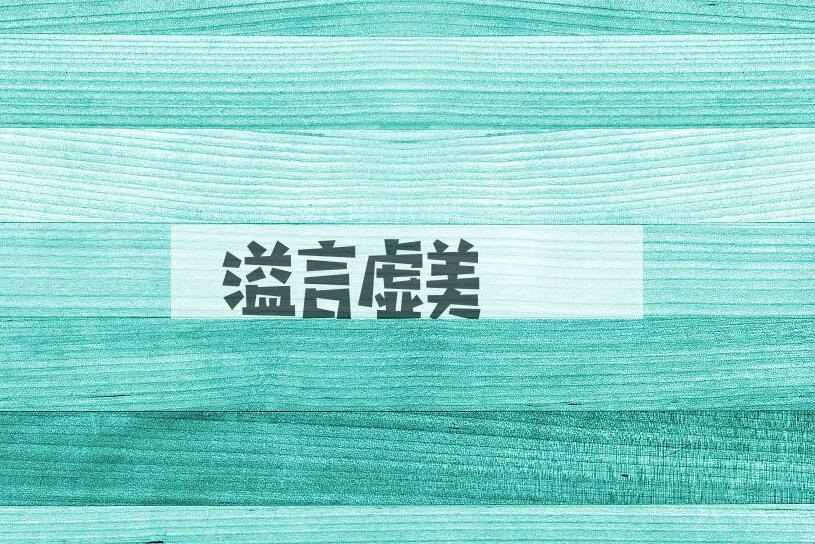 成语溢言虚美是什么意思？