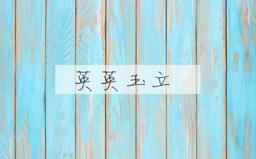 成语英英玉立是什么意思？