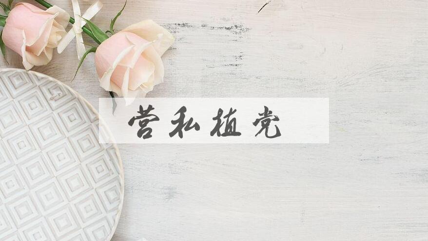 成语营私植党是什么意思？