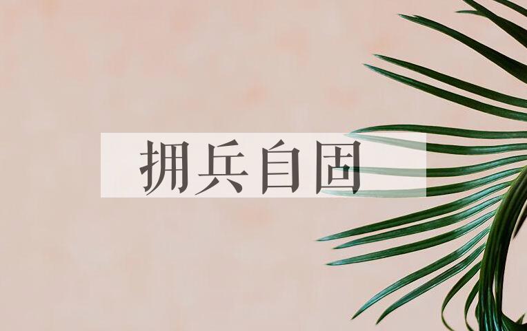 成语拥兵自固是什么意思？