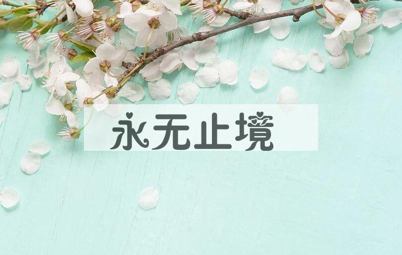 成语永无止境是什么意思？