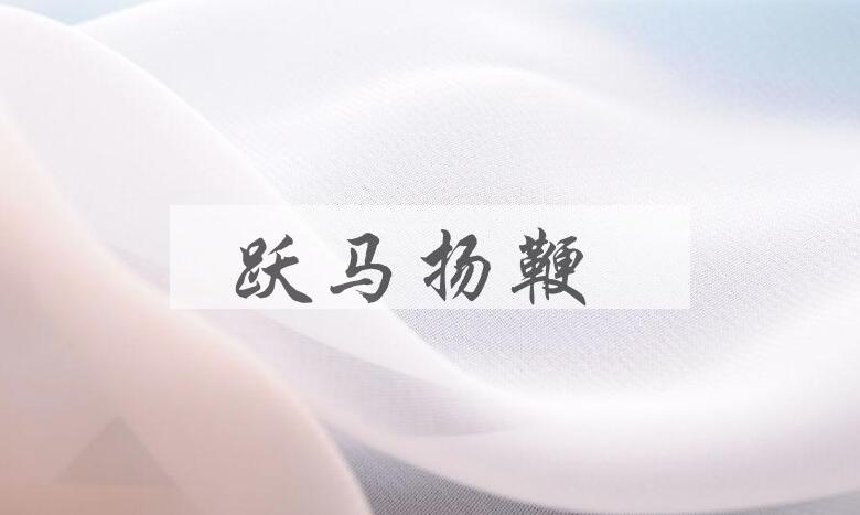 成语跃马扬鞭是什么意思？