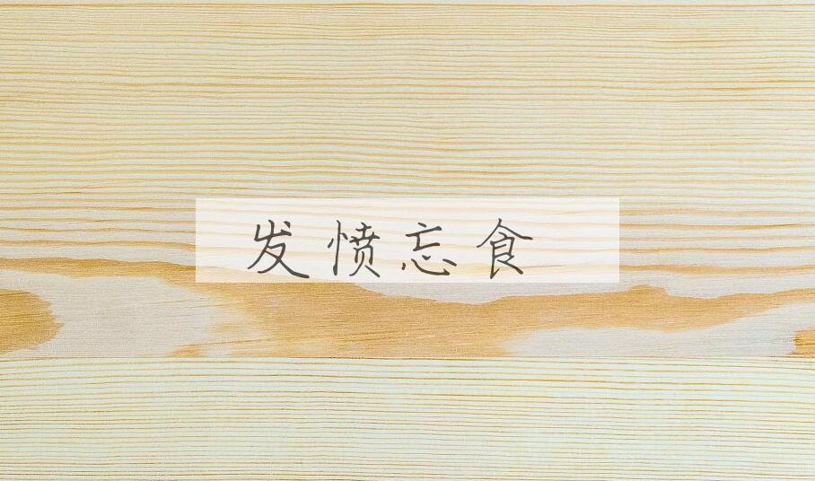 成语发愤忘食是什么意思？