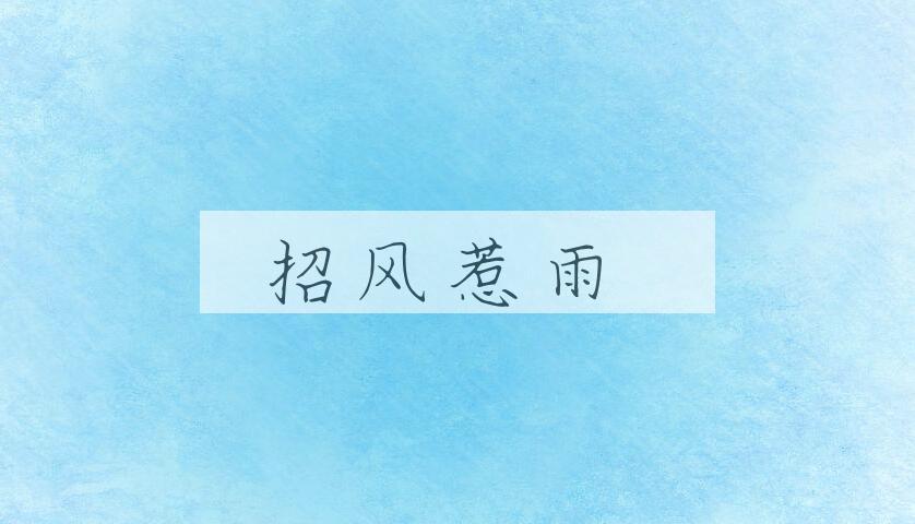 成语招风惹雨是什么意思？