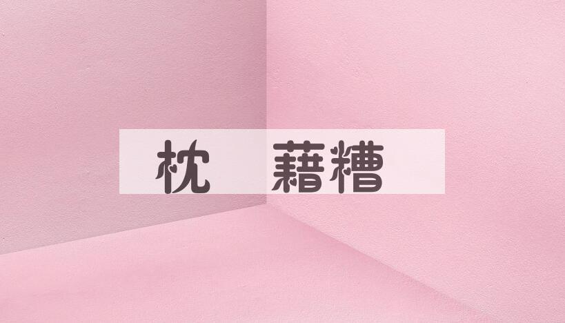 成语枕黮藉糟是什么意思？
