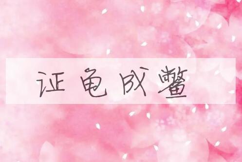 成语证龟成鳖是什么意思？