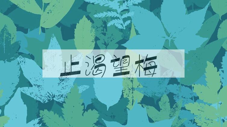 成语止渴望梅是什么意思？