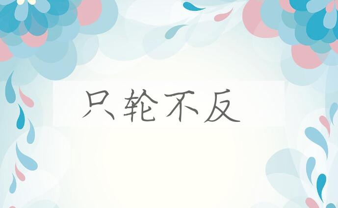 成语只轮不反是什么意思？