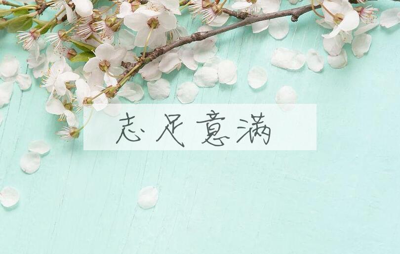 成语志足意满是什么意思？