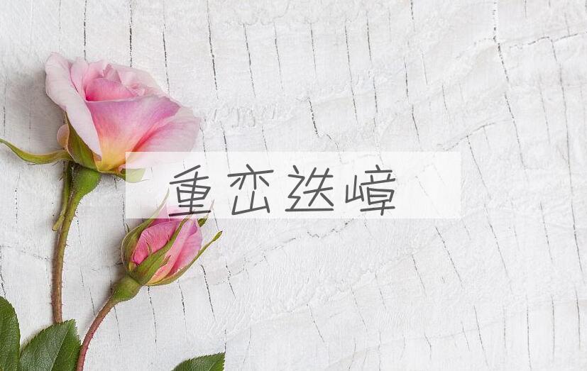 成语重峦迭嶂是什么意思？