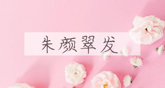 成语朱颜翠发是什么意思？