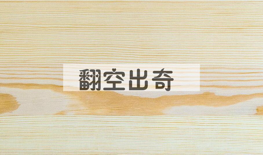 成语翻空出奇是什么意思？