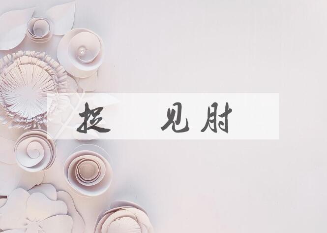 成语捉衿见肘是什么意思？