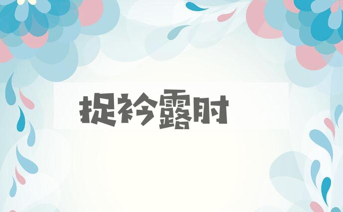 成语捉衿露肘是什么意思？