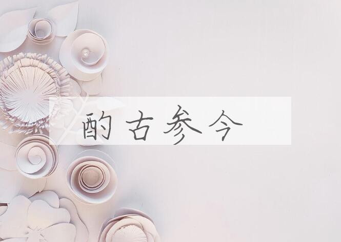 成语酌古参今是什么意思？