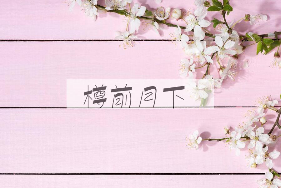 成语樽前月下是什么意思？