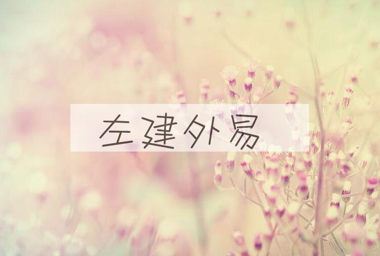 成语左建外易是什么意思？