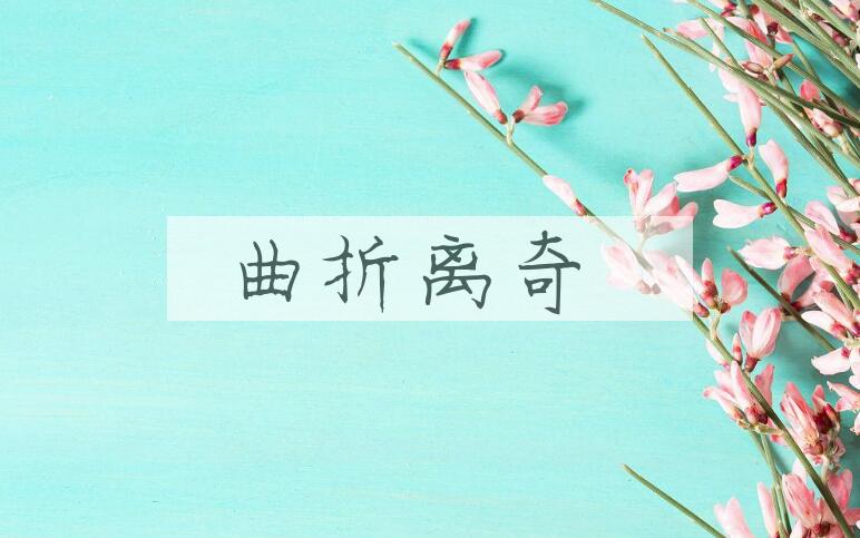 成语曲折离奇是什么意思？